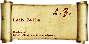 Laib Zella névjegykártya